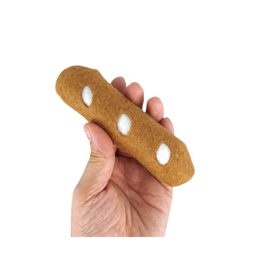 羊毛氈法式麵包玩具