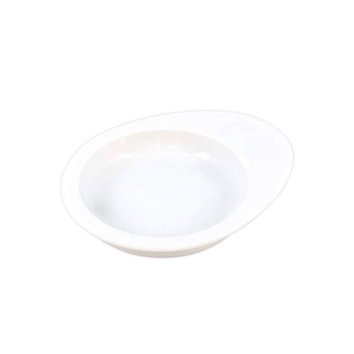 貓/狗 白色蛋形淺食碗   