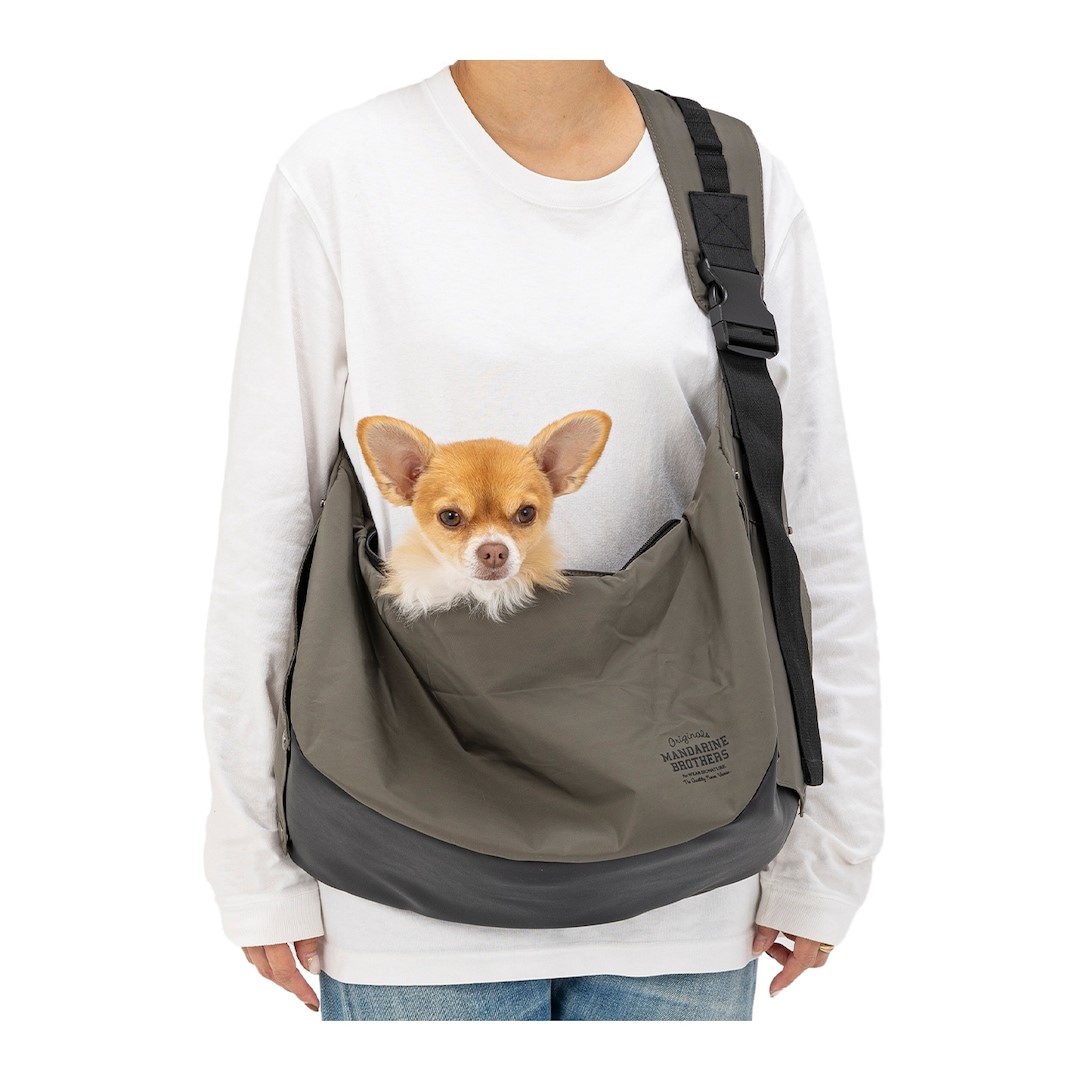 SLEEVE SHOULDER BAG 斜背式口蓋包(灰色)