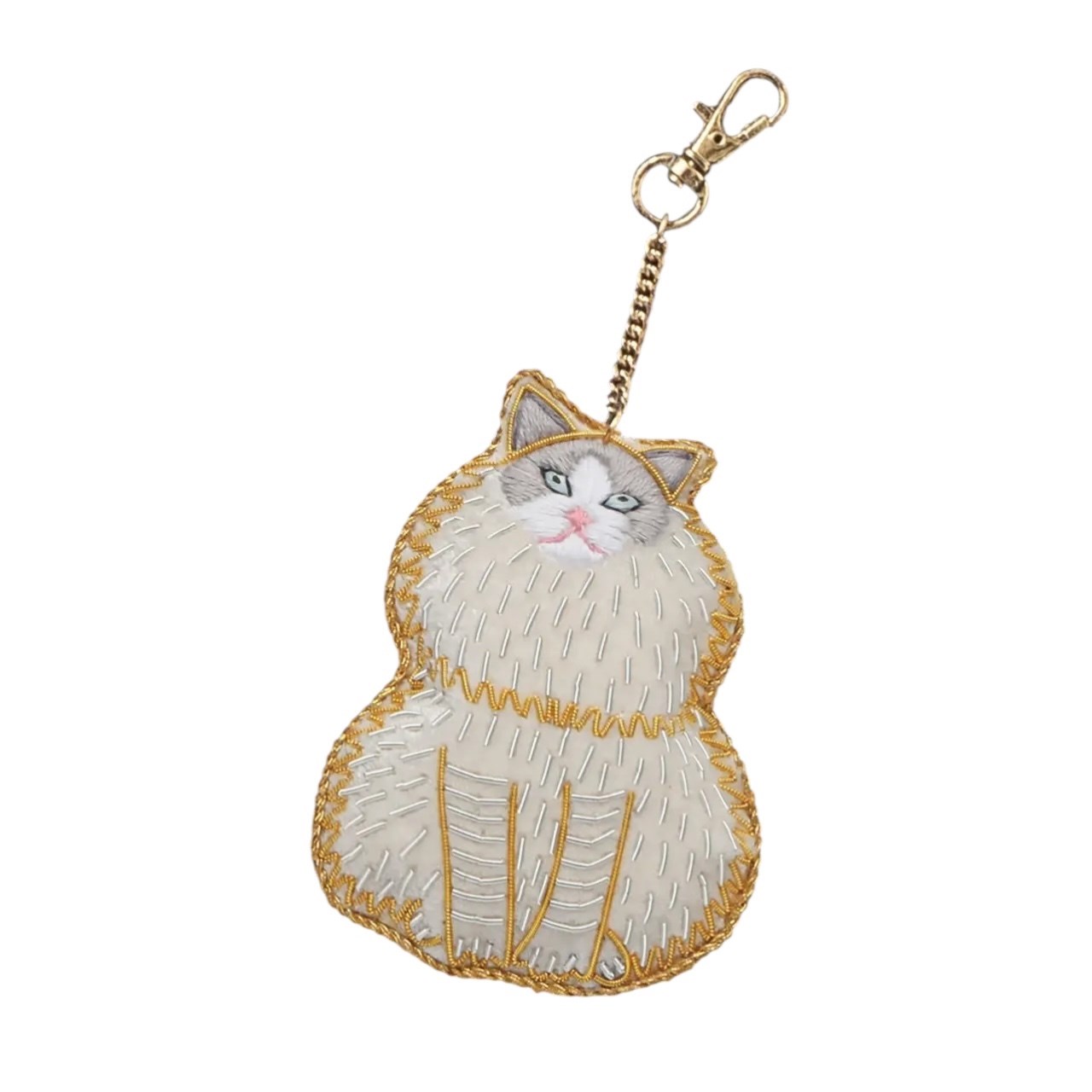 手工刺繡動物吊飾