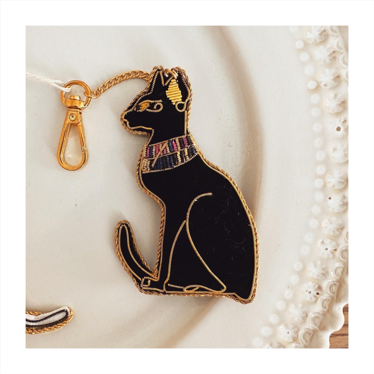 手工刺繡動物吊飾