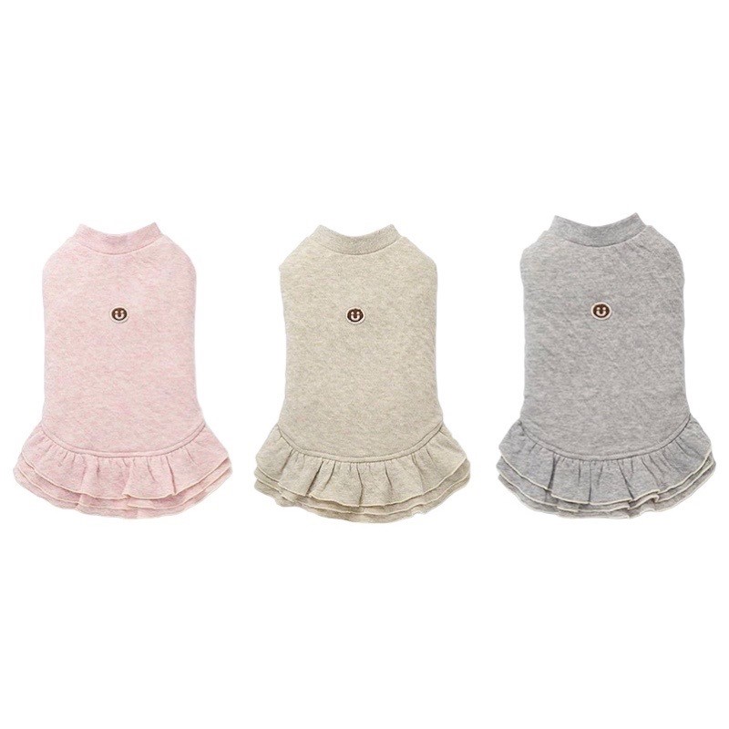 Organic cotton plain blend dress ｜有機棉素面混紗洋裝