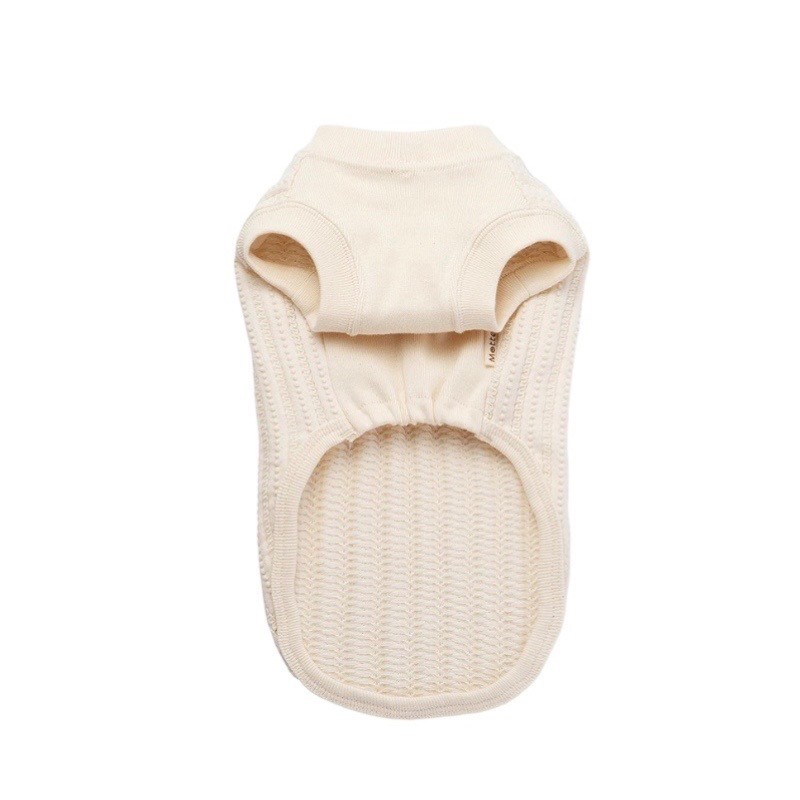 Organic cotton lace knitwear ｜有機棉蕾絲針織上衣