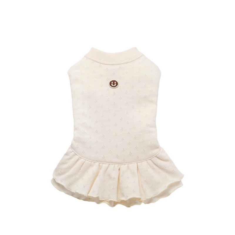 Organic cotton mesh dress ｜有機棉網眼洋裝