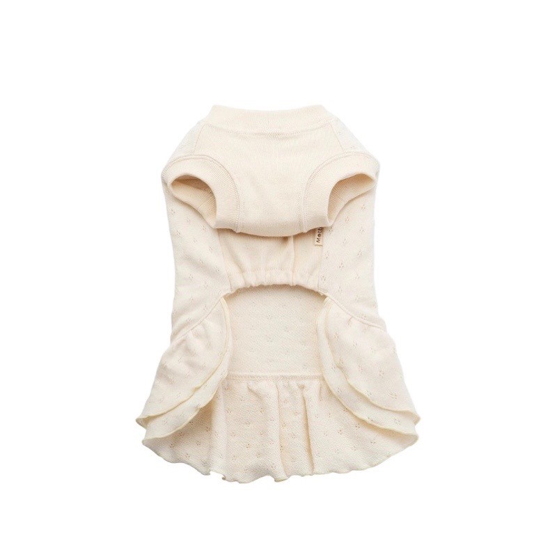 Organic cotton mesh dress ｜有機棉網眼洋裝