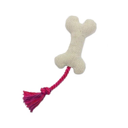 Bone shaped dental cleaning rope toy ｜骨頭造型潔牙繩玩具 桃紫色