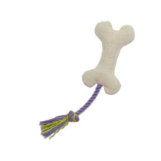 Bone shaped dental cleaning rope toy ｜骨頭造型潔牙繩玩具 紫綠色