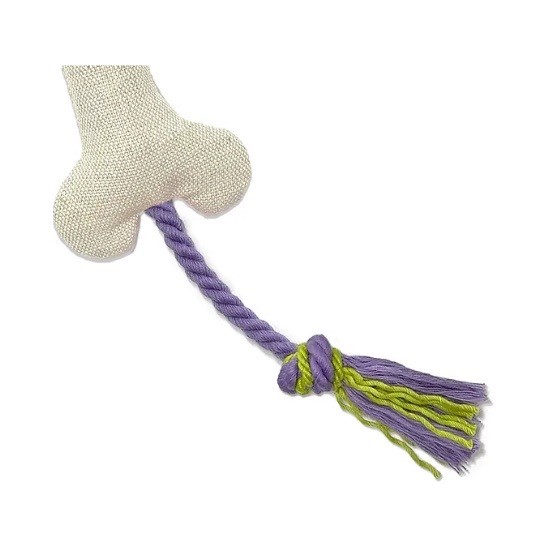 Bone shaped dental cleaning rope toy ｜骨頭造型潔牙繩玩具 紫綠色