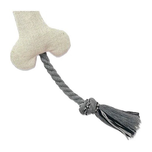 Bone shaped dental cleaning rope toy ｜骨頭造型潔牙繩玩具 黑白色 