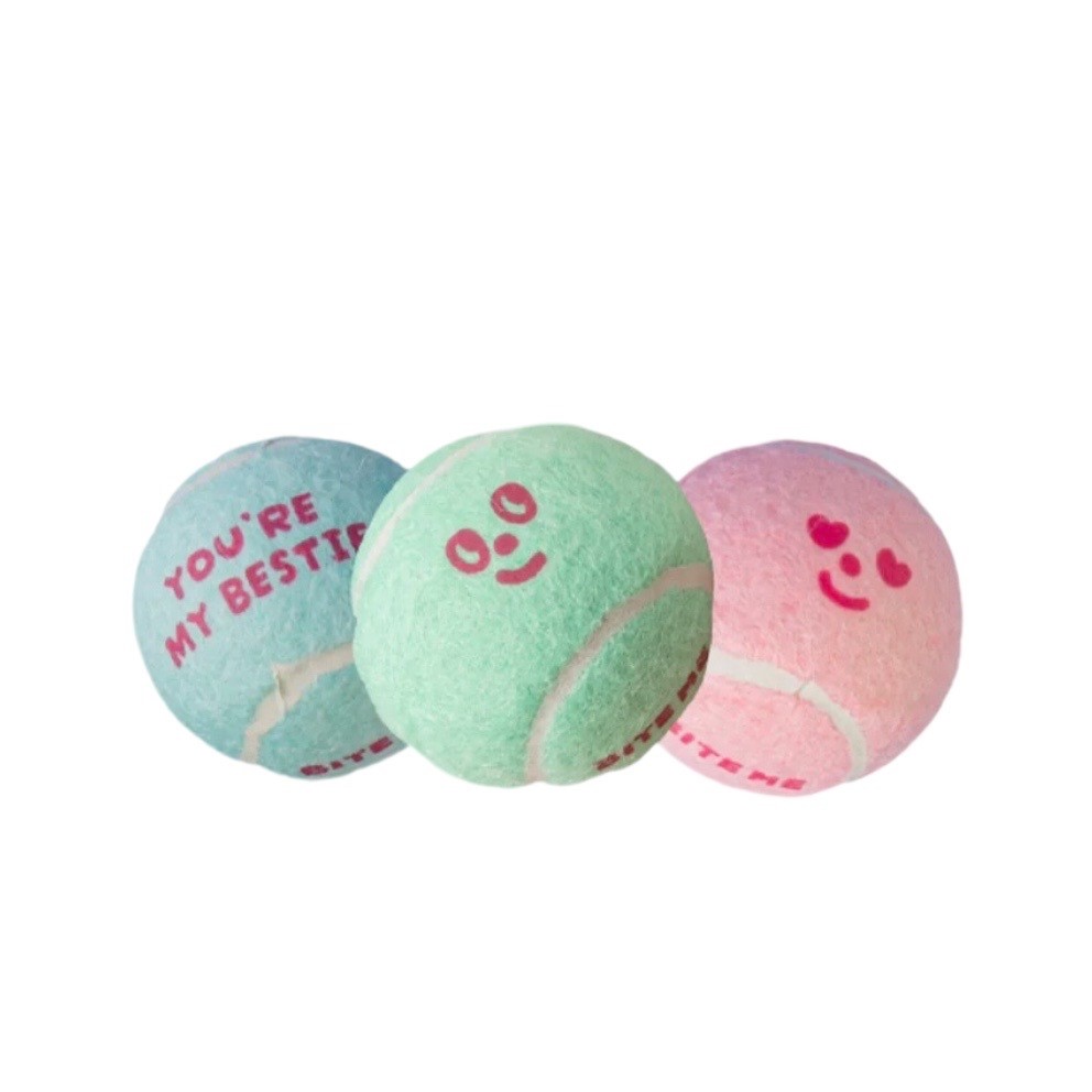 BITE ME 馬卡龍網球(3入)｜造型玩具