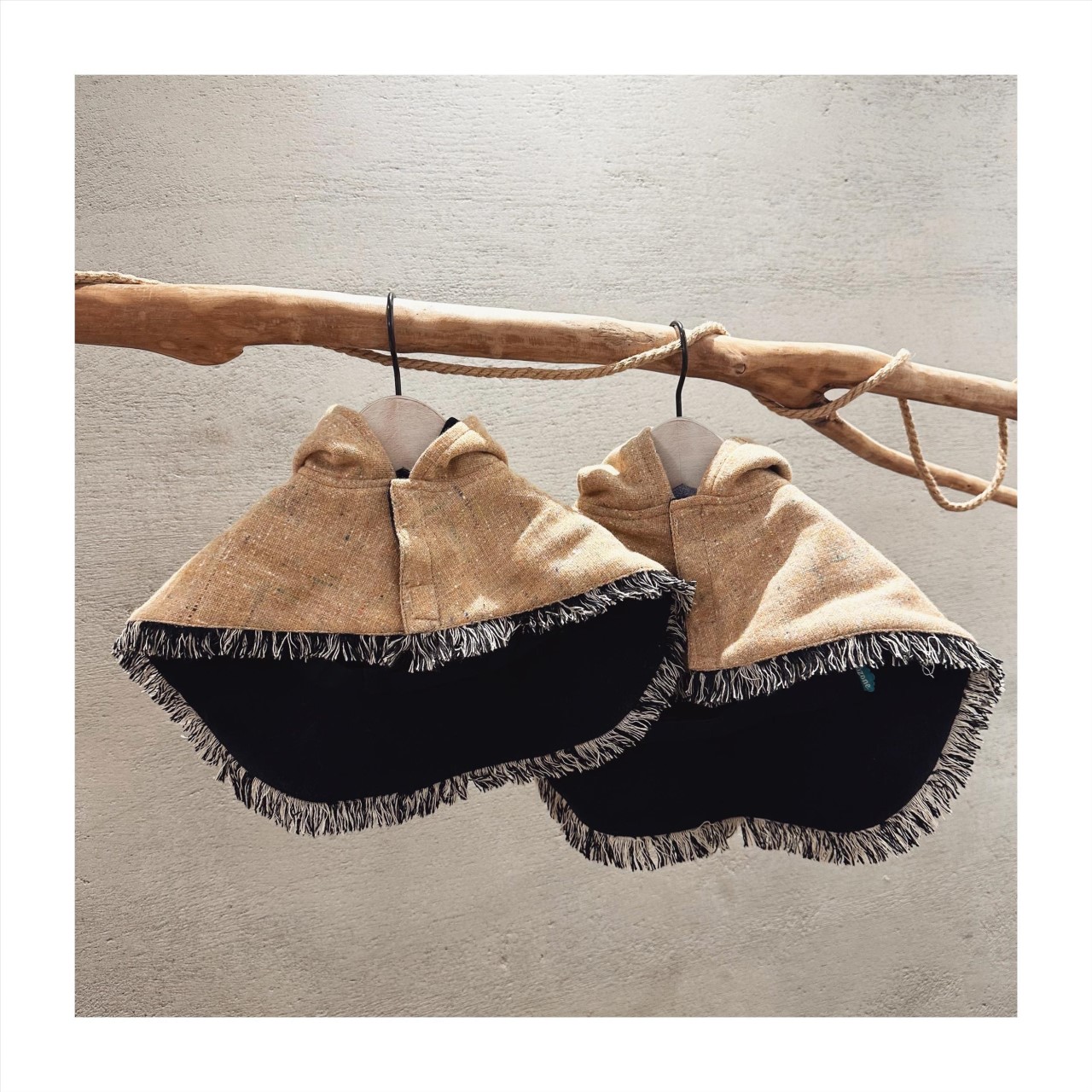 Mixed color woolen noble cloak   |      混色毛呢披風