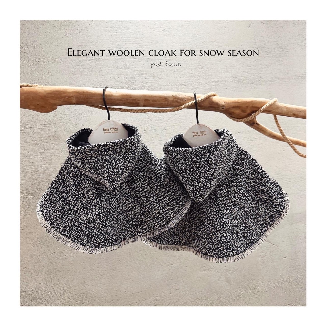 Elegant cloak for snow season   ｜  雪季的優雅毛呢披風