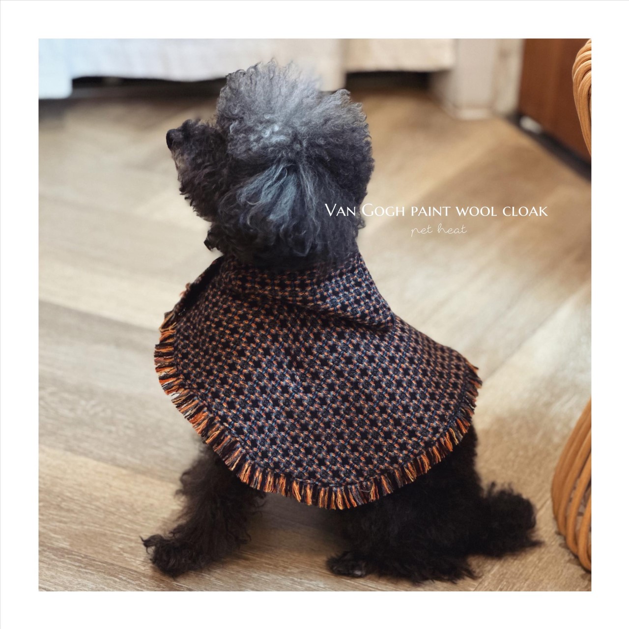 Van Gogh color woolen cloak  ｜  梵谷色料毛呢披風