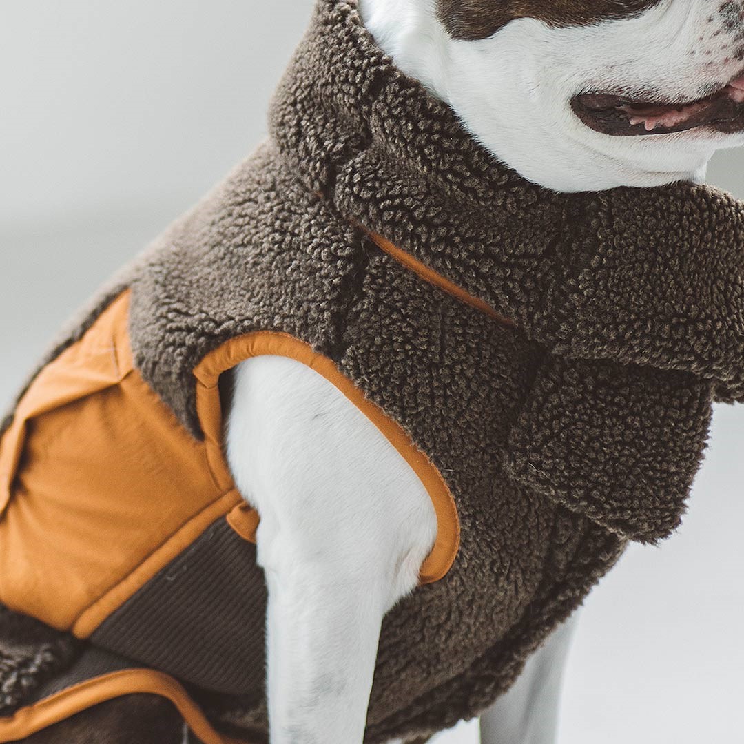 BOA FLEECE VEST |  簡約絨毛背心 ／咖