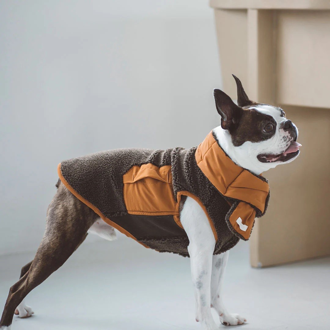 BOA FLEECE VEST |  簡約絨毛背心 ／咖