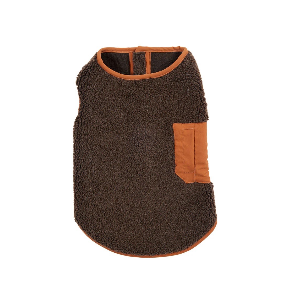 BOA FLEECE VEST |  簡約絨毛背心 ／咖