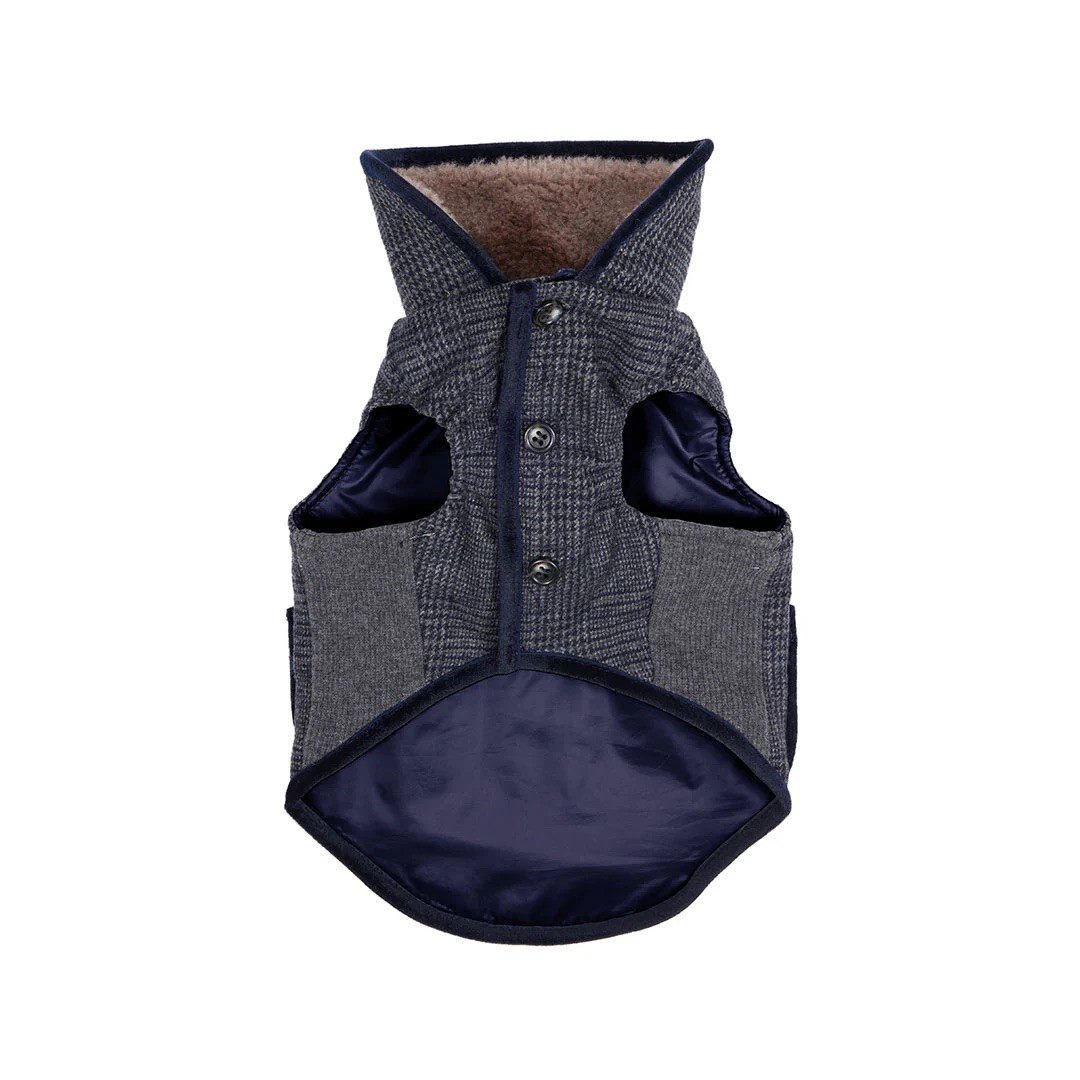 GLEN CHECK TWEED COAT | 格倫格紋花呢大衣 / 炭灰