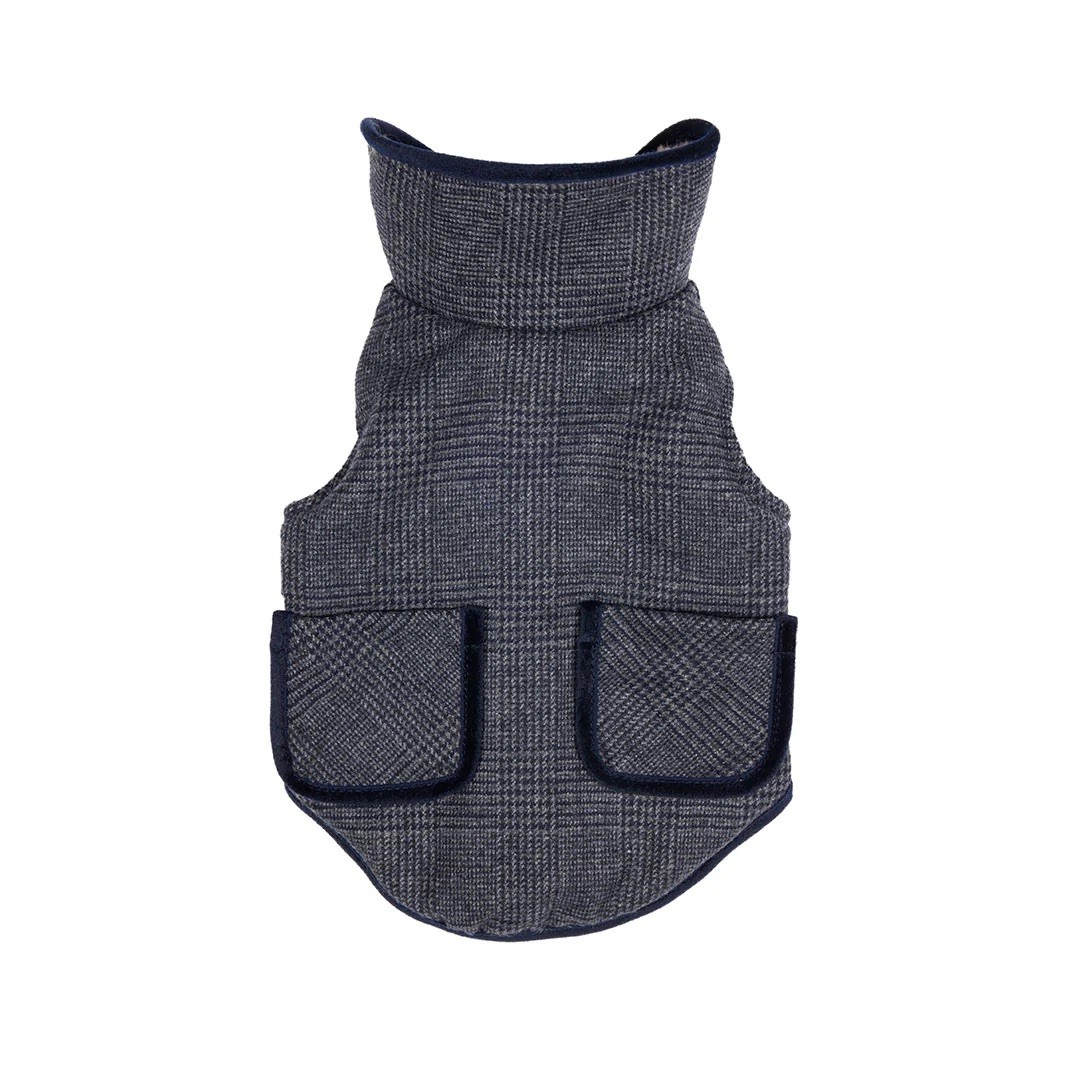 GLEN CHECK TWEED COAT | 格倫格紋花呢大衣 / 炭灰