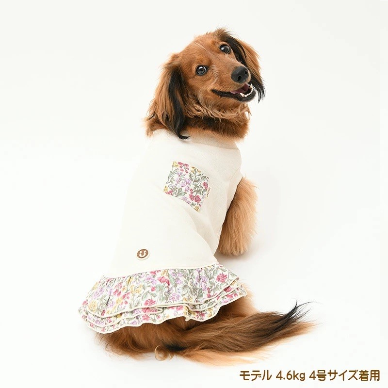 Organic cotton floral pocket dress ｜有機棉小碎花口袋洋裝
