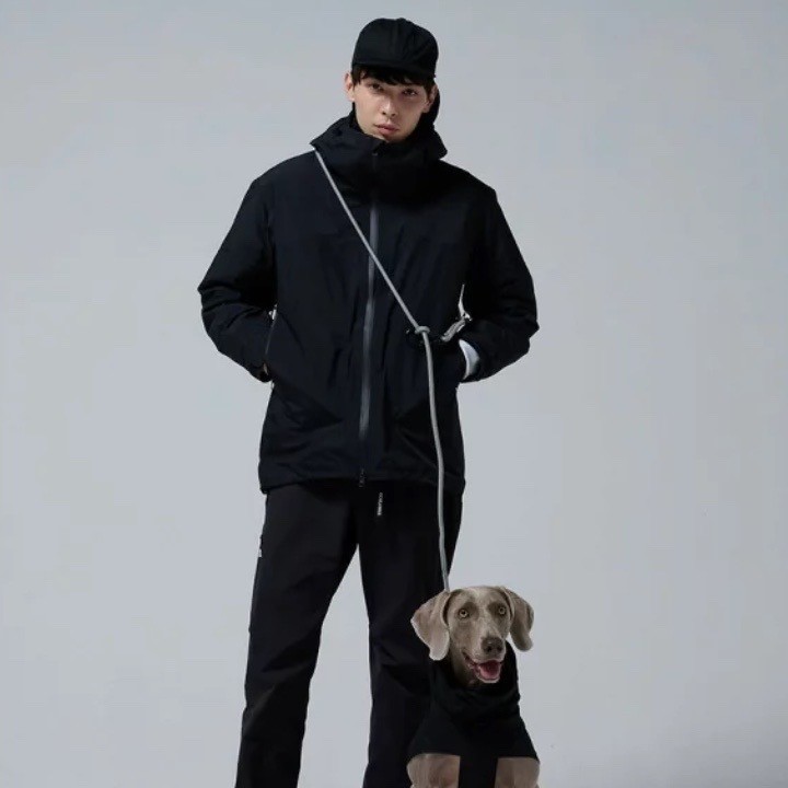 GRIS THE SHOULDER LEASH LIMESTONE  | 斜背式牽繩／灰
