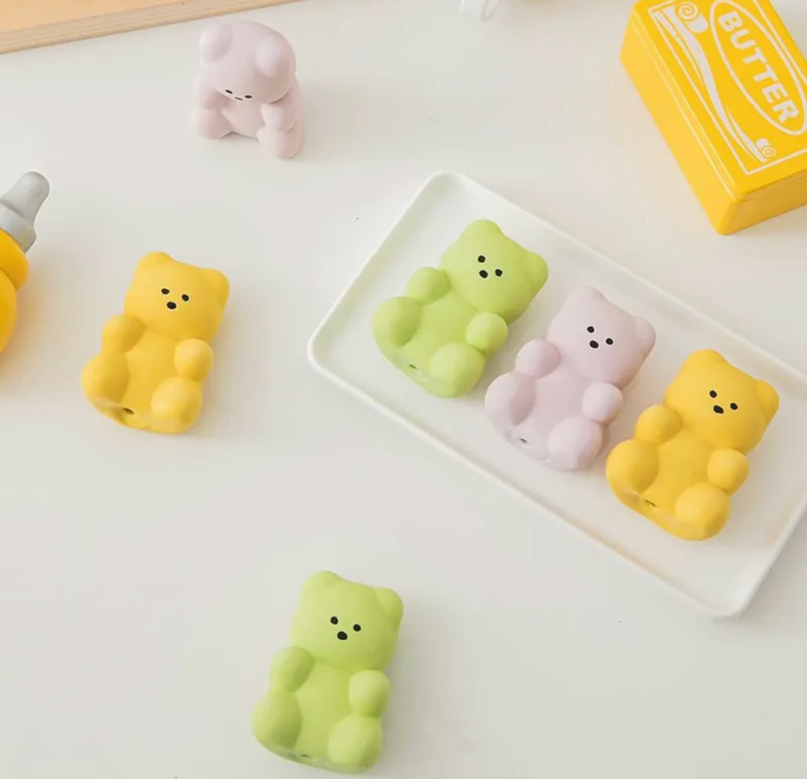 BITE ME QQ小熊(3入組)｜乳膠玩具