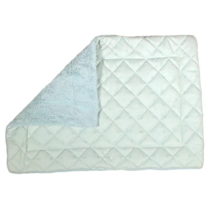 plain double sided blanket ｜素面雙面毛毯／星星月亮粉藍色