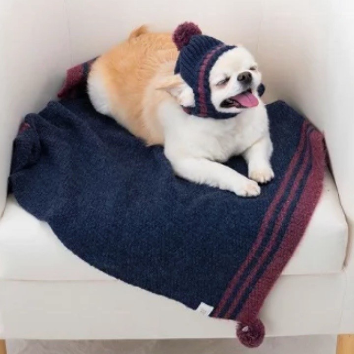 Wool ball knitted blanket ｜毛球針織毛毯