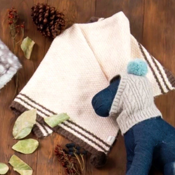 Wool ball knitted blanket ｜毛球針織毛毯
