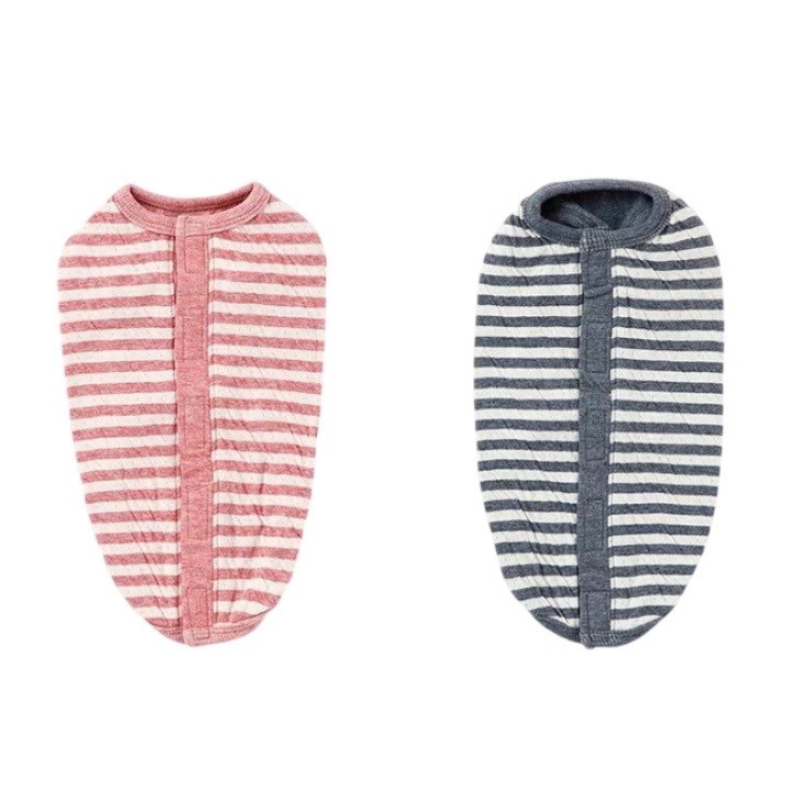 Organic cotton button-back striped shirt ｜有機棉背扣式條紋衫