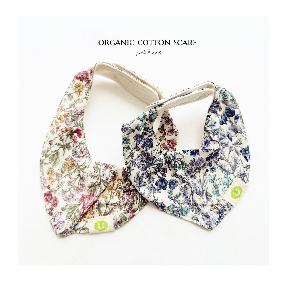 organic cotton scarf ｜有機棉領巾 / 碎花條紋