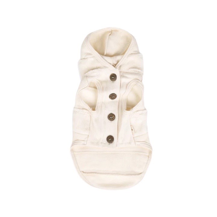 Organic cotton wool brushed hooded top  ｜有機棉羊毛刷絨連帽上衣