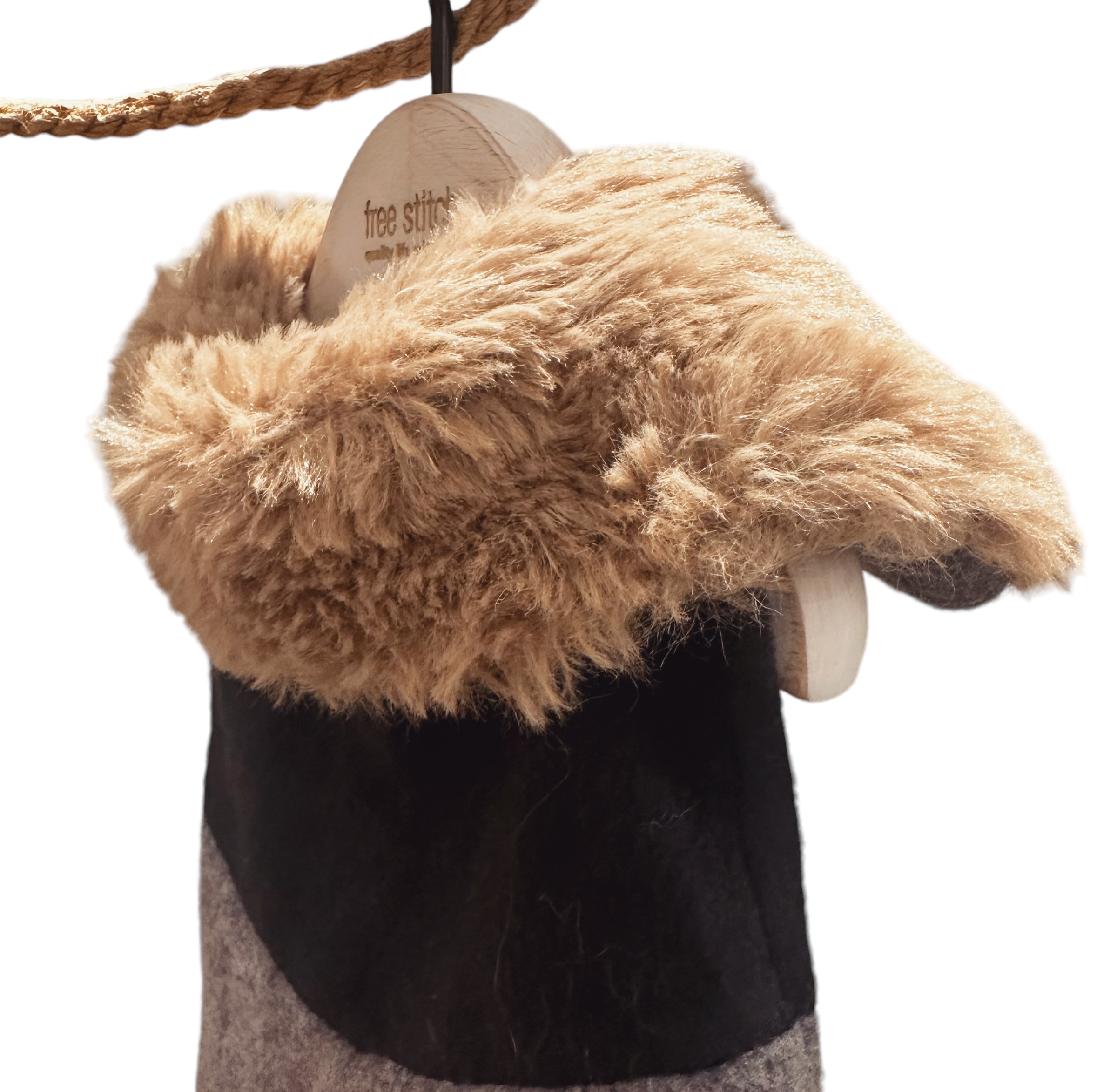 Fur collar brushed vest ｜毛毛領刷毛背心