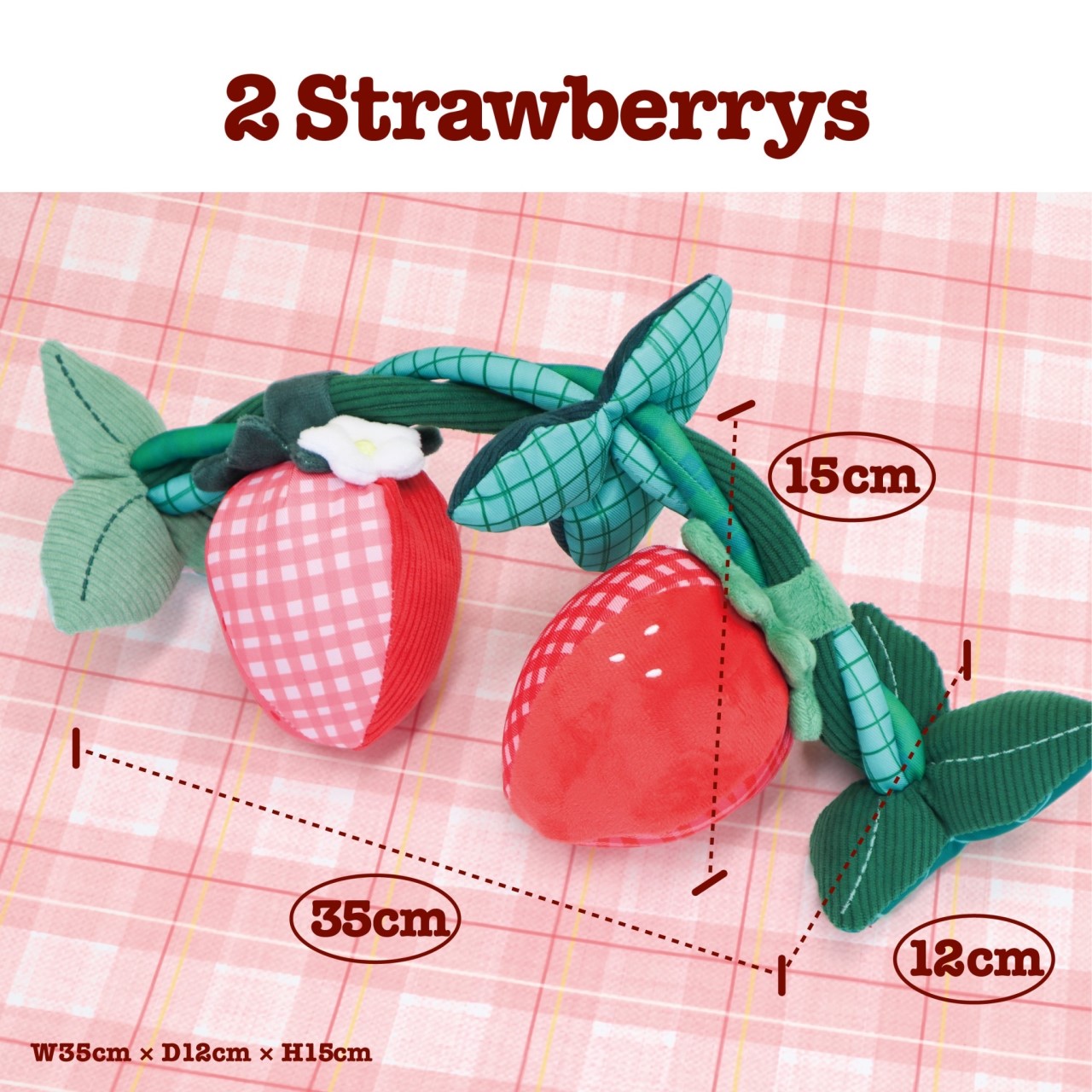 Strawberry wreath in strawberry field ｜草莓園裡的草莓圈玩具