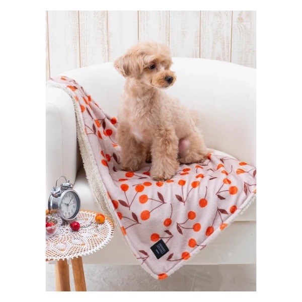 Little Cherry Double Sided Blanket ｜櫻桃雙面毛毯 紅櫻桃