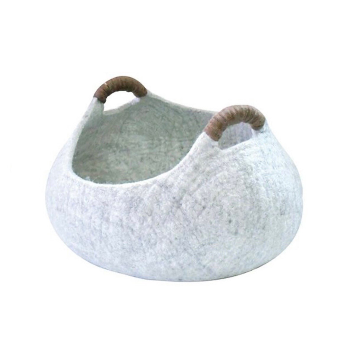 wool felt cat nest ｜羊毛氈貓窩 象牙灰