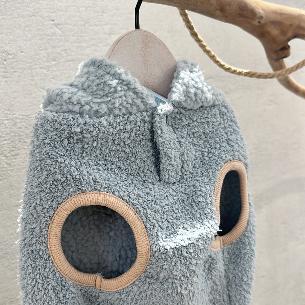 SALE | 棉花糖羔羊毛連帽上衣  XXL