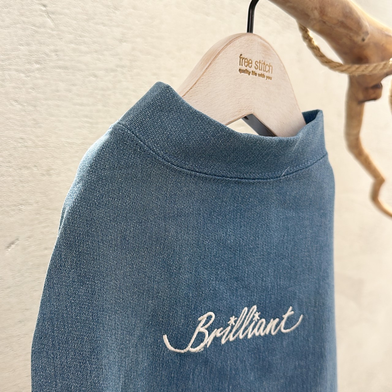 SALE | 牛仔刺繡字母小洋裝 XXL 