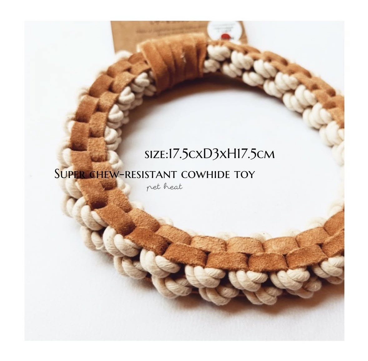 super chew resistant cowhide toy | 天然無毒耐咬牛皮玩具