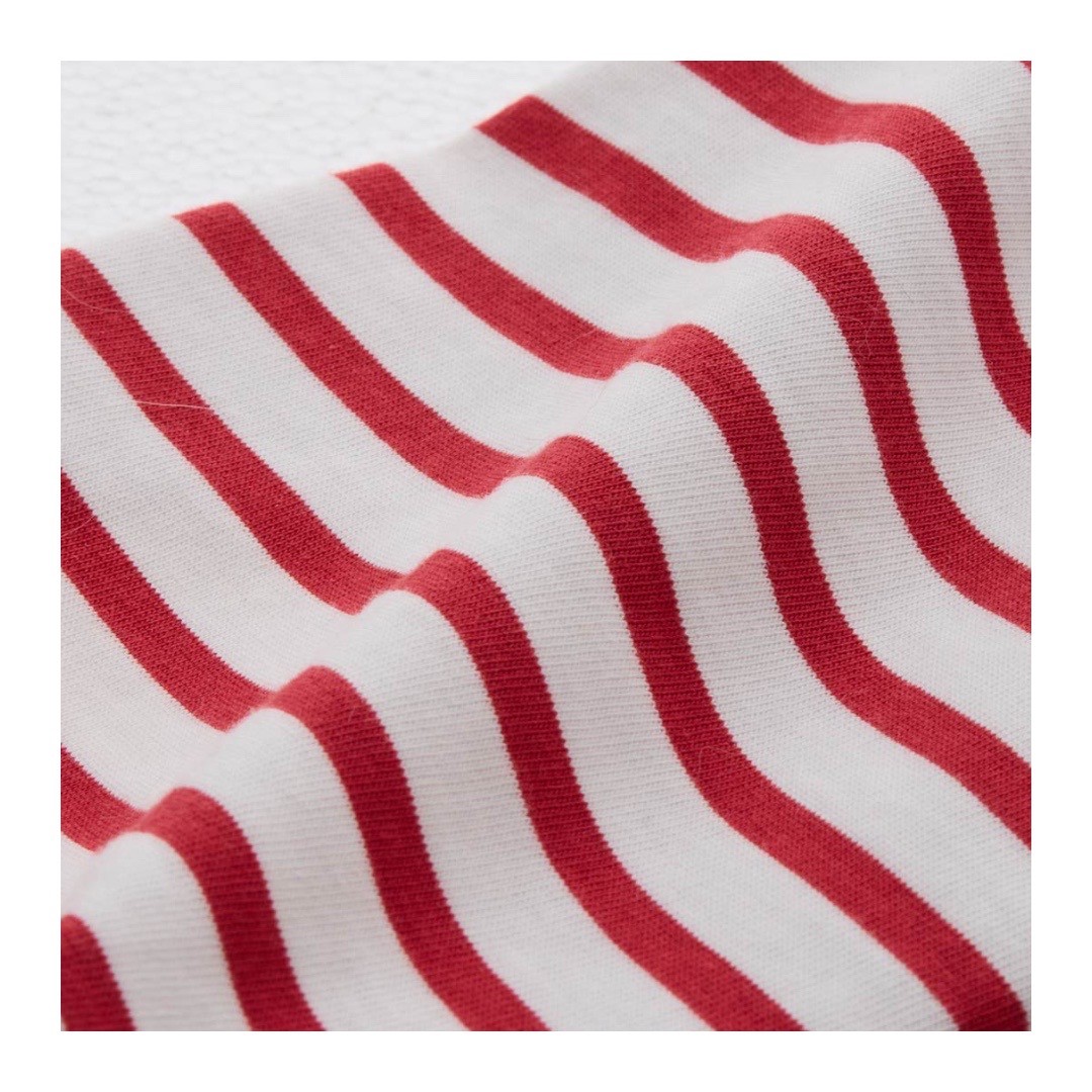 Marine Border T-shirt | 海軍風條紋上衣 （紅）