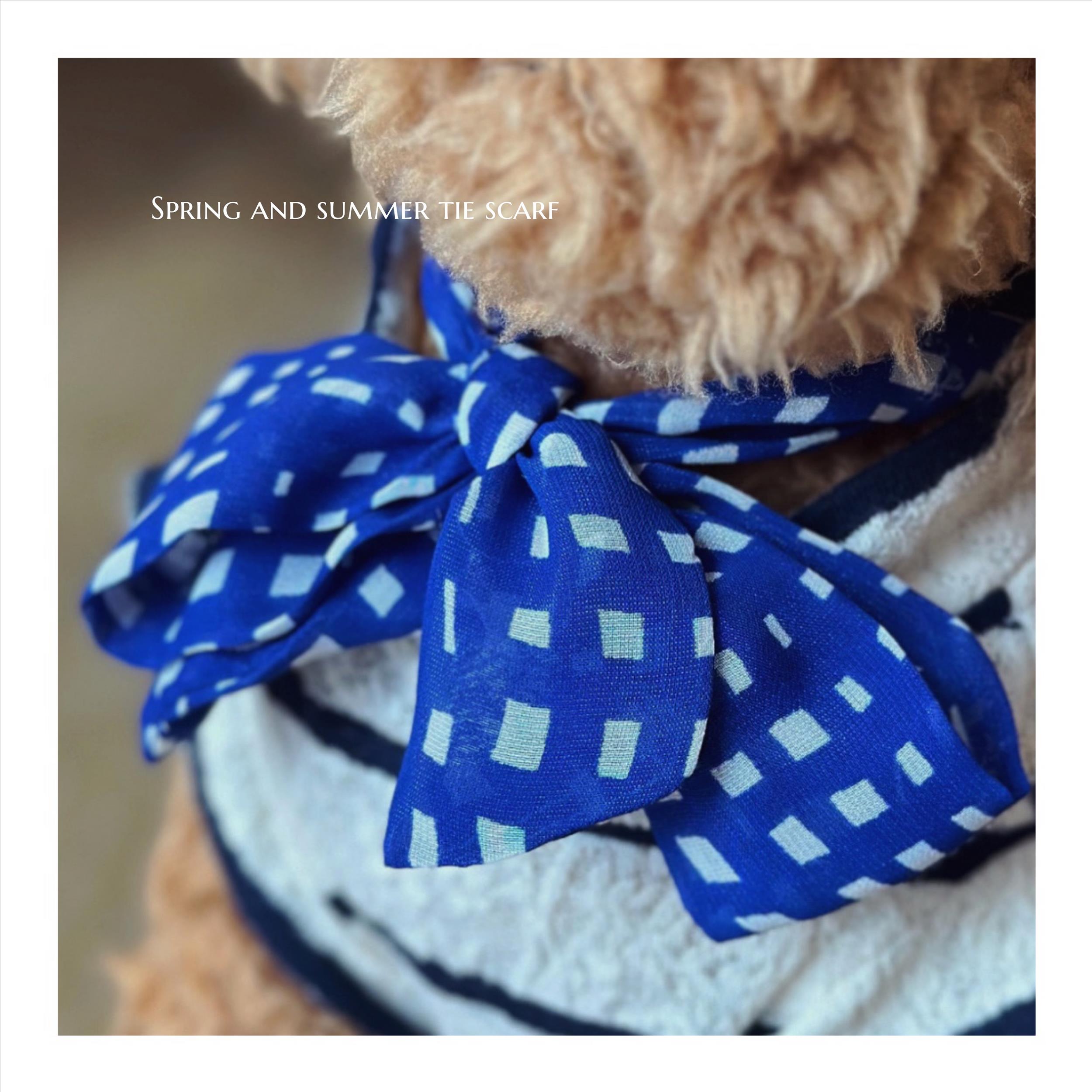 Spring and summer tie scarf ｜春夏綁帶絲巾