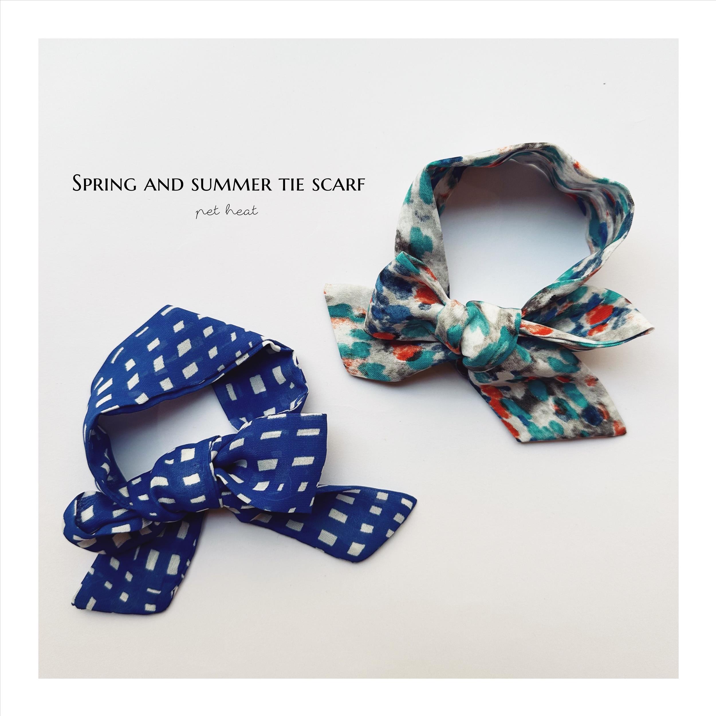 Spring and summer tie scarf ｜春夏綁帶絲巾