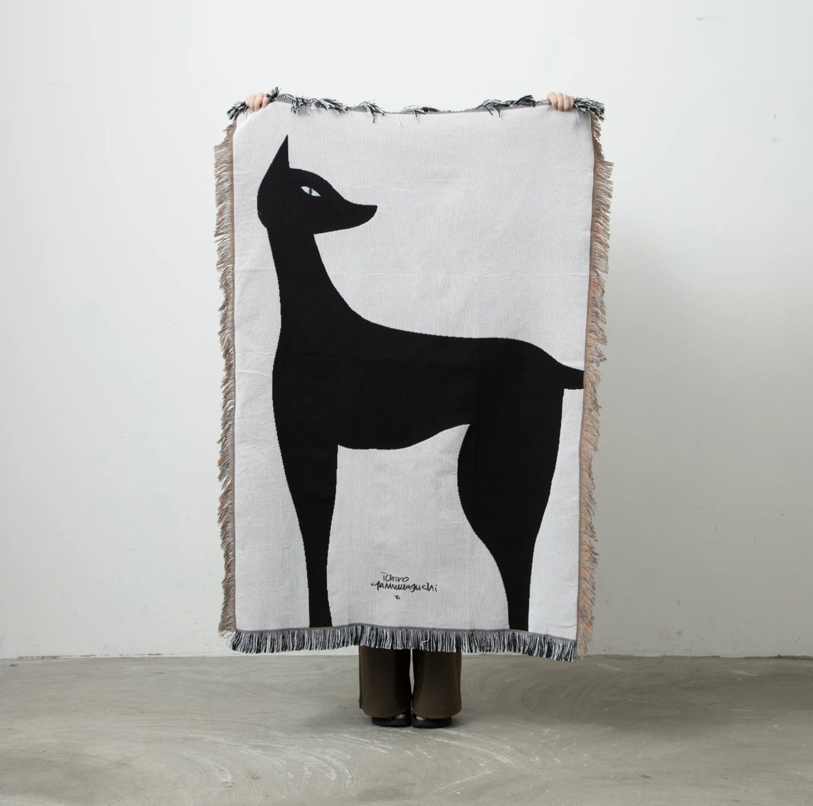 Multi Blanket “kuro neko” 山口一郎 藝術毯
