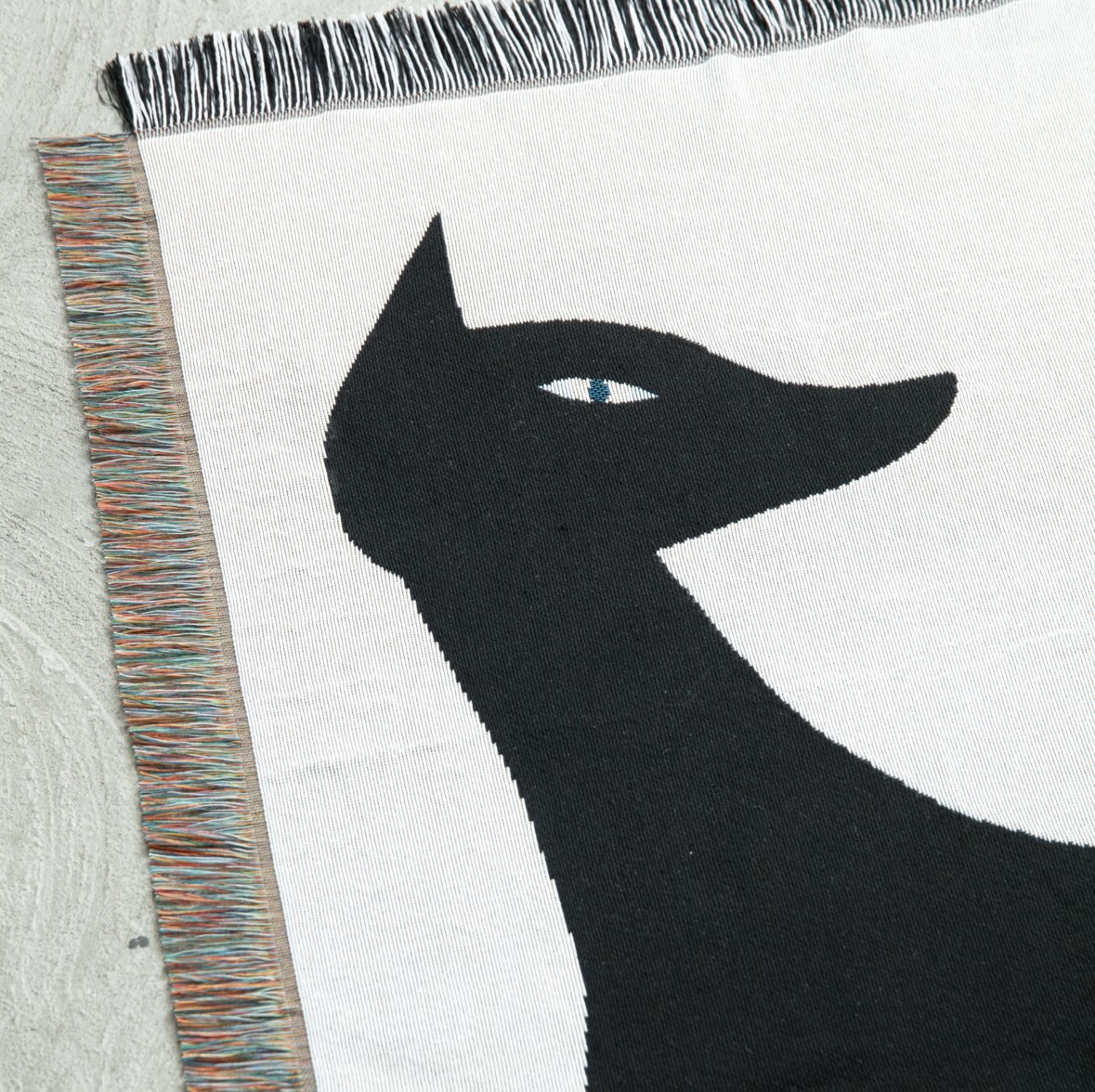 Multi Blanket “kuro neko” 山口一郎 藝術毯