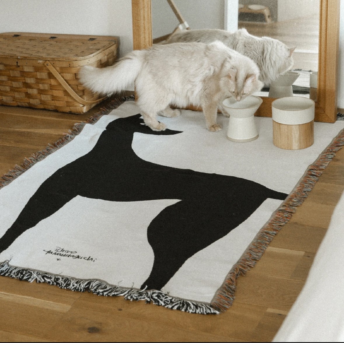 Multi Blanket “kuro neko” 山口一郎 藝術毯