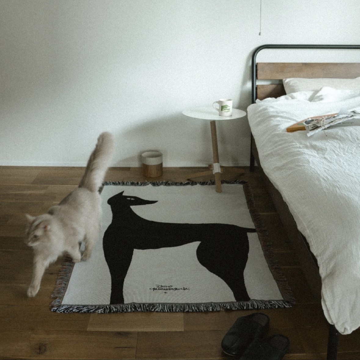 Multi Blanket “kuro neko” 山口一郎 藝術毯