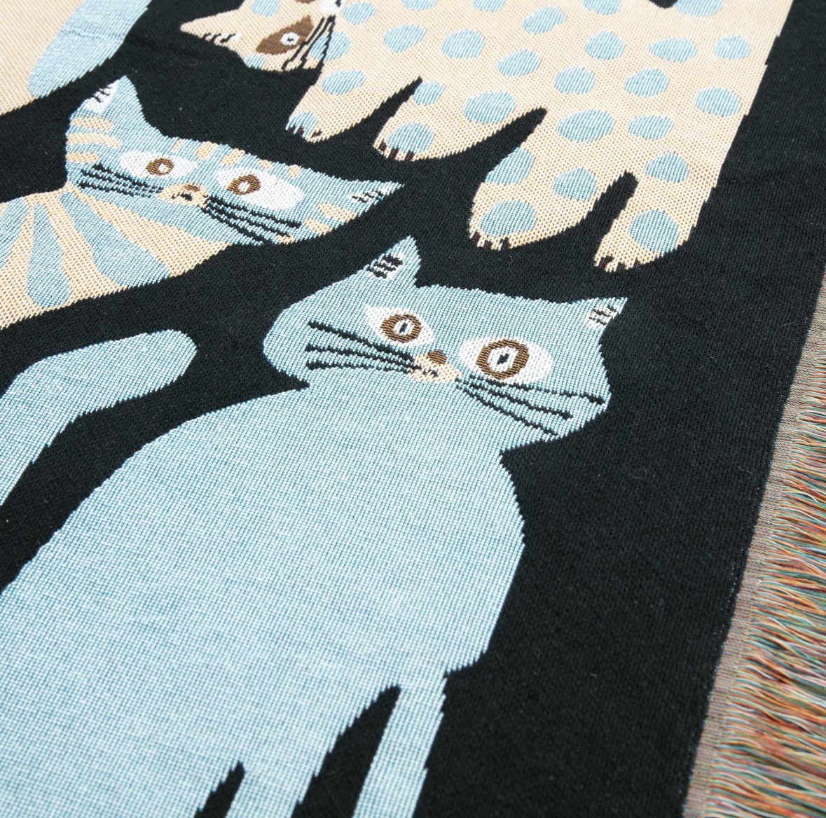 Multi Blanket “nekomoyou” 坪井香保里 藝術毯