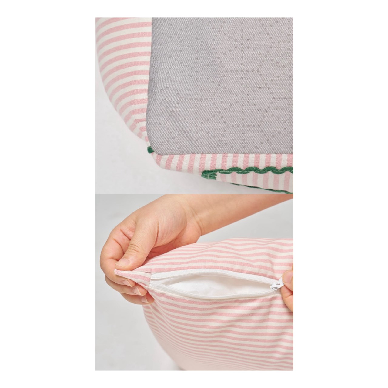 Summer Soda Stripe Bed ｜夏日汽水條紋床 粉紅