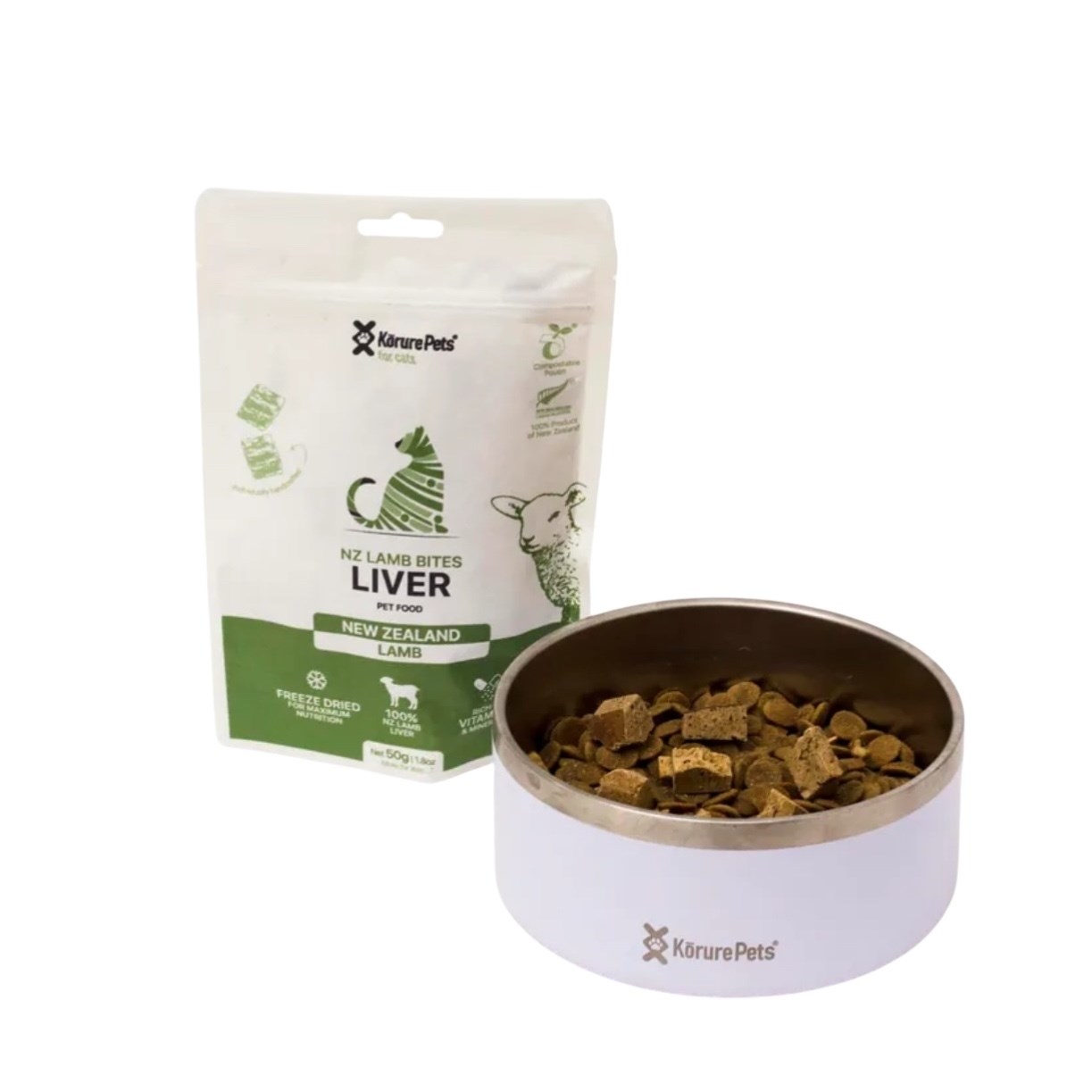 KORURE｜紐西蘭羊肝凍乾(狗) 50g / 極易消化蛋白質 改善敏感腸胃的零食