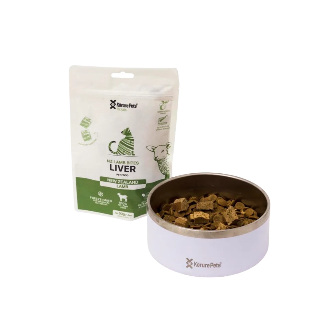 KORURE｜紐西蘭羊肝凍乾(貓) 50g / 極易消化蛋白質 改善敏感腸胃的零食