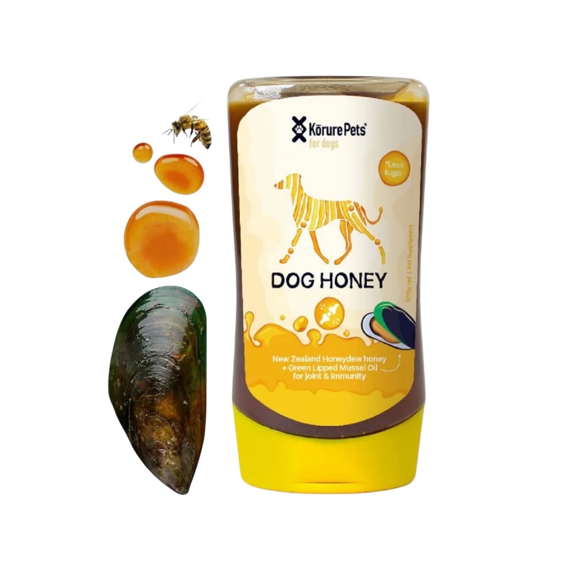 KORURE｜紐西蘭狗狗蜂蜜(犬) 250ml / 不愛喝水的救星 皮膚、關節保養 毛髮亮麗